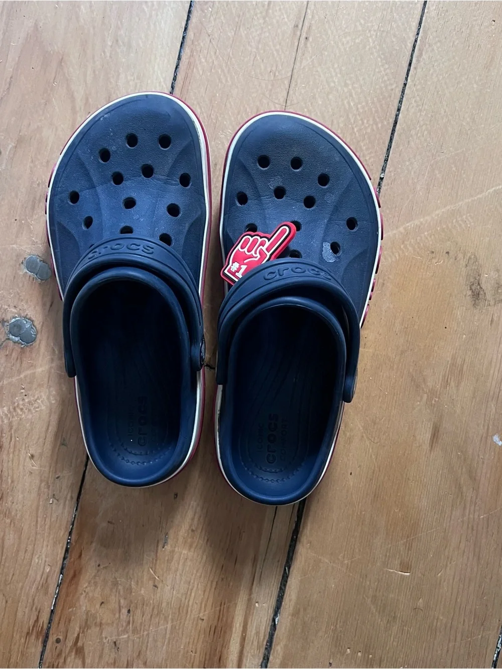 Crocs navy blue